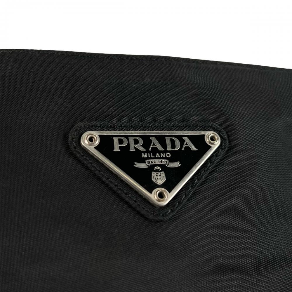 PRADA プラダ トートバッグ テスート トライアングルロゴ B6243 ナイロン ブラック 黒 レディース【中古品】