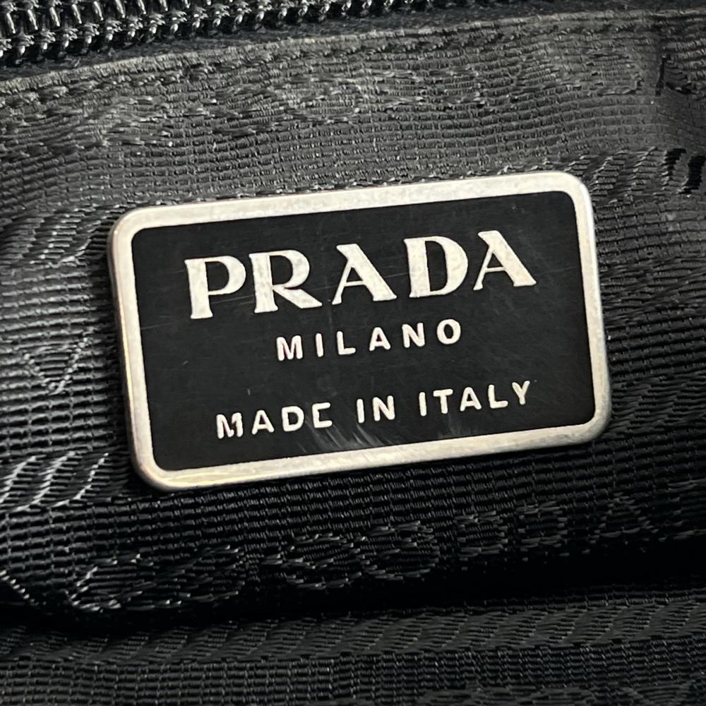 PRADA プラダ トートバッグ テスート トライアングルロゴ B6243 ナイロン ブラック 黒 レディース【中古品】
