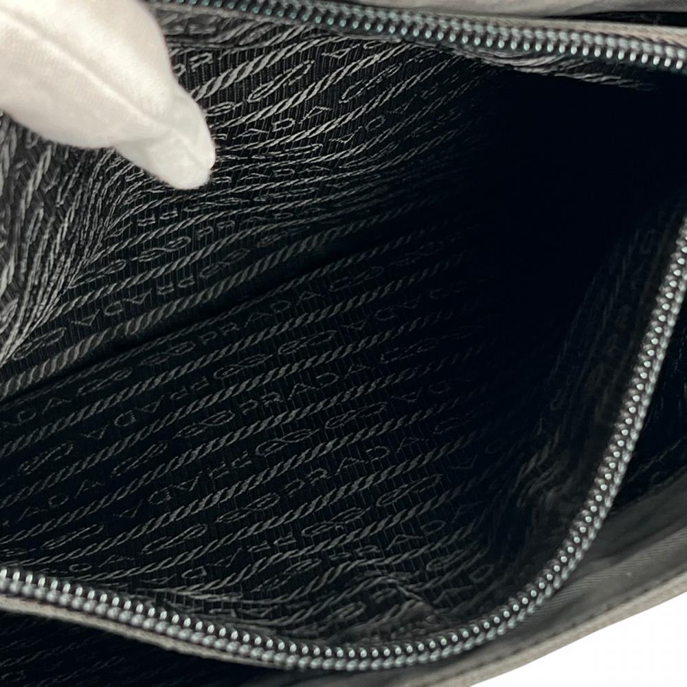 PRADA プラダ トートバッグ テスート トライアングルロゴ B6243 ナイロン ブラック 黒 レディース【中古品】