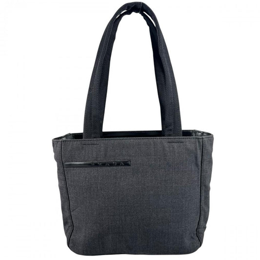 PRADA SPORTS プラダスポーツ ハンドバッグ B9333 キャンバス グレー ブラック/シルバー金具 レディース【中古品】