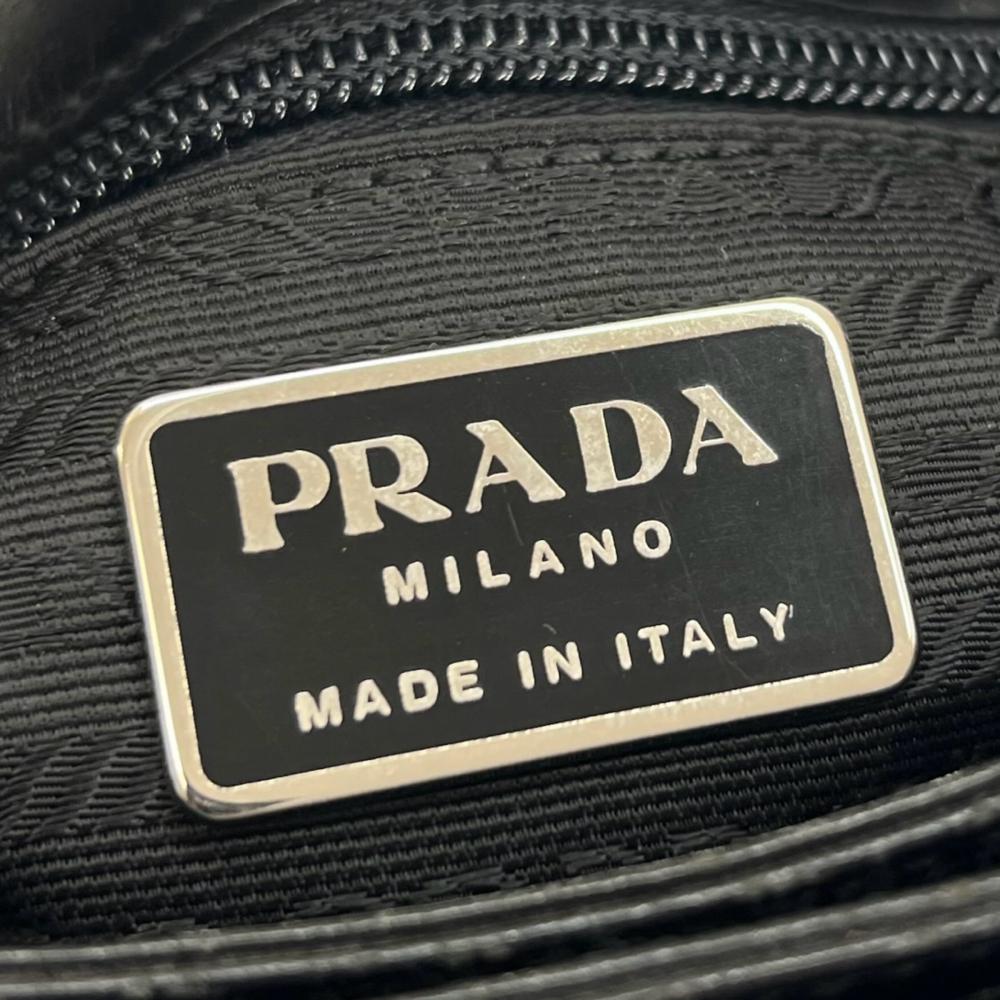 PRADA SPORTS プラダスポーツ ハンドバッグ B9333 キャンバス グレー ブラック/シルバー金具 レディース【中古品】