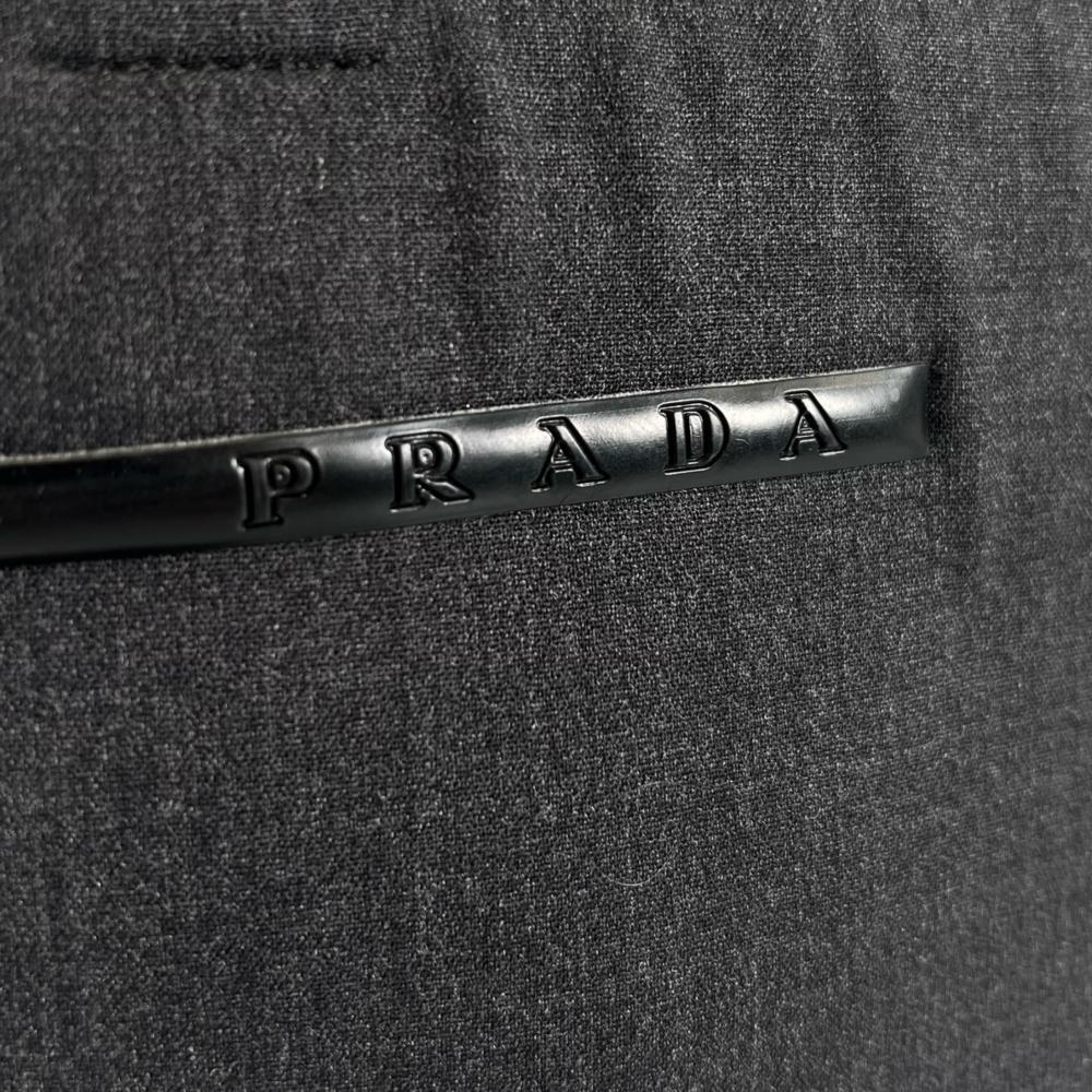 PRADA SPORTS プラダスポーツ ハンドバッグ B9333 キャンバス グレー ブラック/シルバー金具 レディース【中古品】