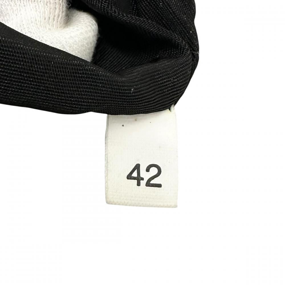 PRADA プラダ ハンドバッグ MV515 トライアングルロゴ ミニバッグ ナイロン ブラック 黒 シルバー金具 レディース【中古品】
