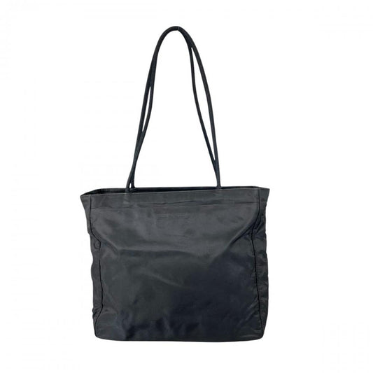 PRADA プラダ トートバッグ トライアングルロゴ ナイロン ブラック 黒 シルバー金具 レディース【中古品】