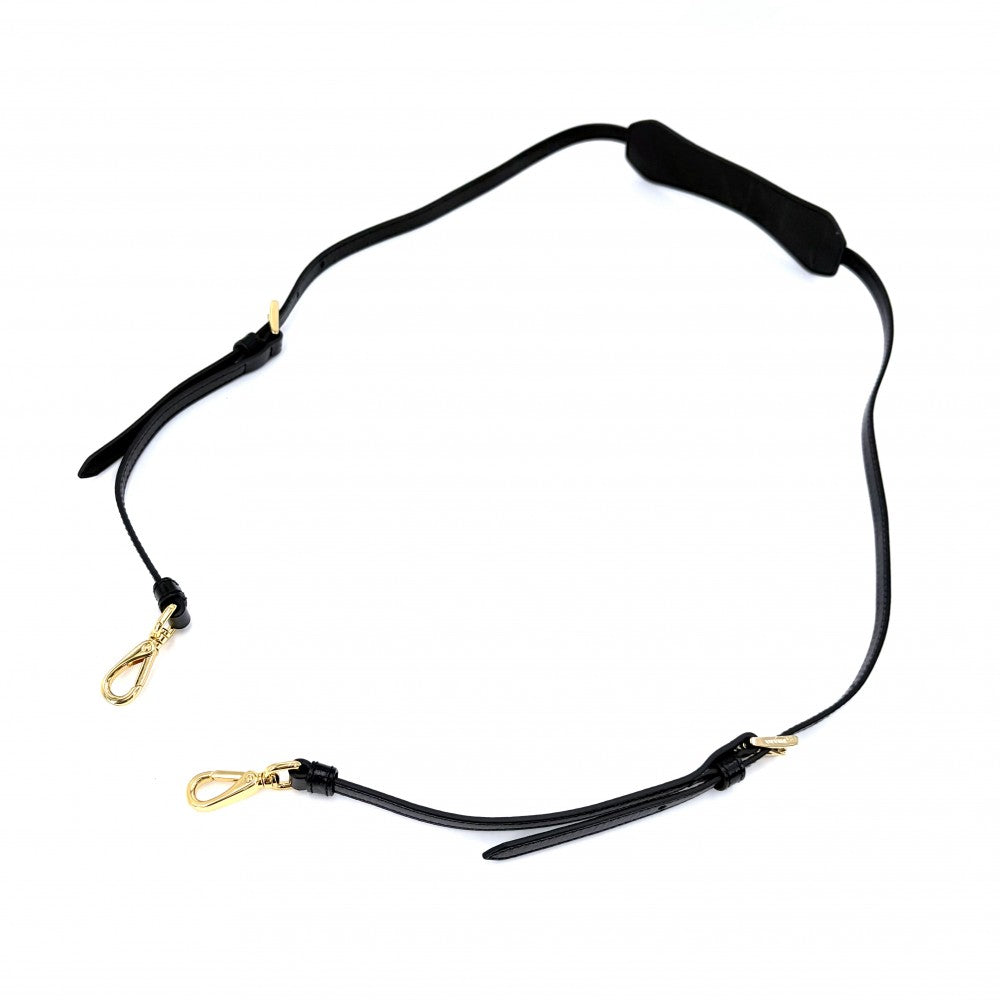 PRADA プラダ 2WAY ボニーミニ ハンドバッグ ショルダーバッグ トライアングルロゴ トートバッグ 1BA486 レザー ブラック 黒 ゴールド金具 レディース【中古品】