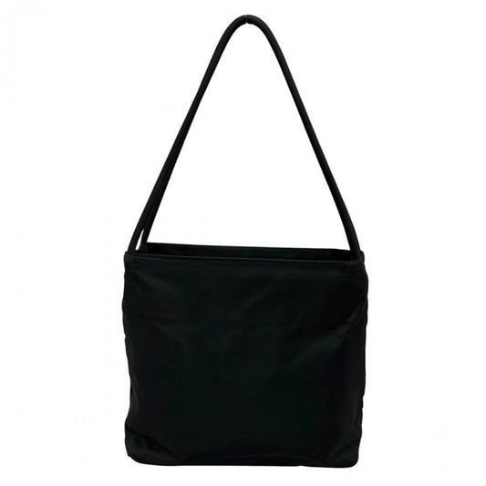 PRADA プラダ トートバッグ ナイロンバッグ トライアングルロゴ ナイロン ブラック 黒 シルバー金具 レディース【中古品】