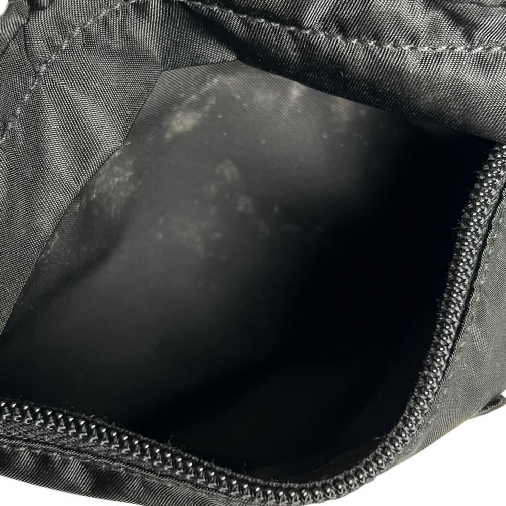 PRADA プラダ ボディバッグ テスート トライアングルロゴ 2VL005 ナイロン ブラック 黒 シルバー金具 メンズ【中古品】