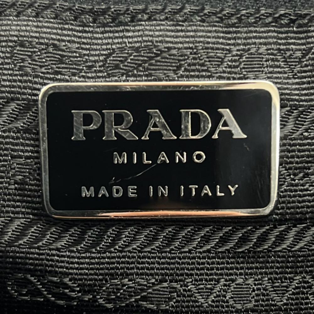 PRADA プラダ リュック ヴェラ テスート B2811 ナイロン ブラック 黒 シルバー金具 レディース【中古品】