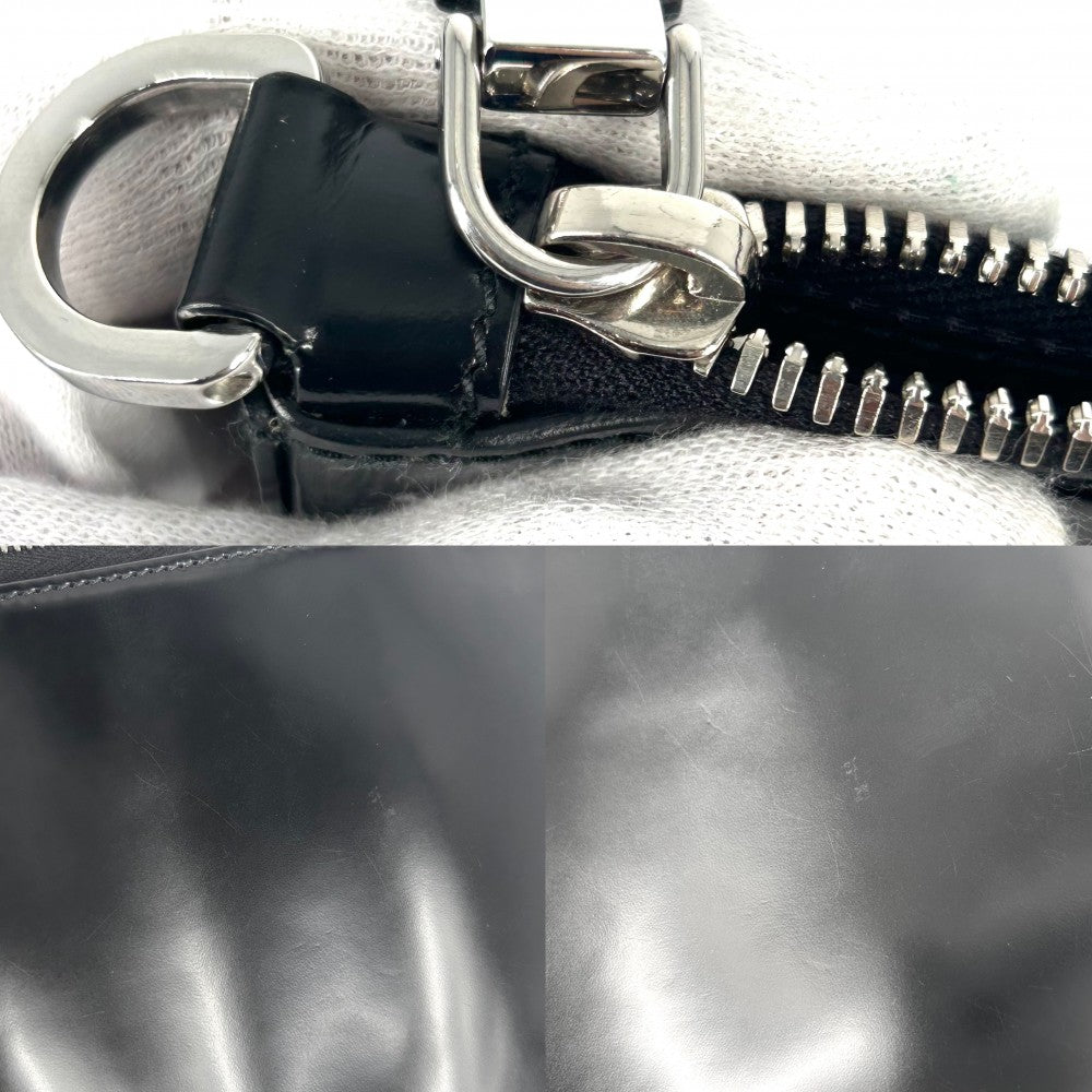 【開店SALE】 PRADA プラダ ショルダーバッグ トライアングルロゴ ポーチ付き かばん 鞄 2VH129 レザー ブラック 黒 シルバー金具 レディース【中古品】