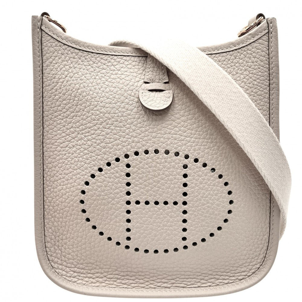 【開店SALE】 HERMES エルメス ショルダーバッグ エブリンTPM ポシェット Evelyne 小さめ かばん 鞄 Z刻印 トリヨン オフホワイト ゴールド金具 レディース 2021年【中古品】