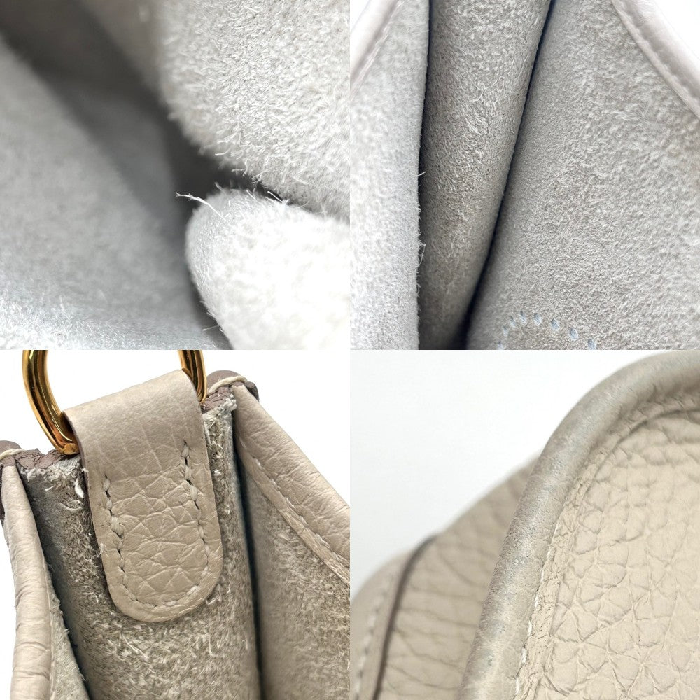 【開店SALE】 HERMES エルメス ショルダーバッグ エブリンTPM ポシェット Evelyne 小さめ かばん 鞄 Z刻印 トリヨン オフホワイト ゴールド金具 レディース 2021年【中古品】
