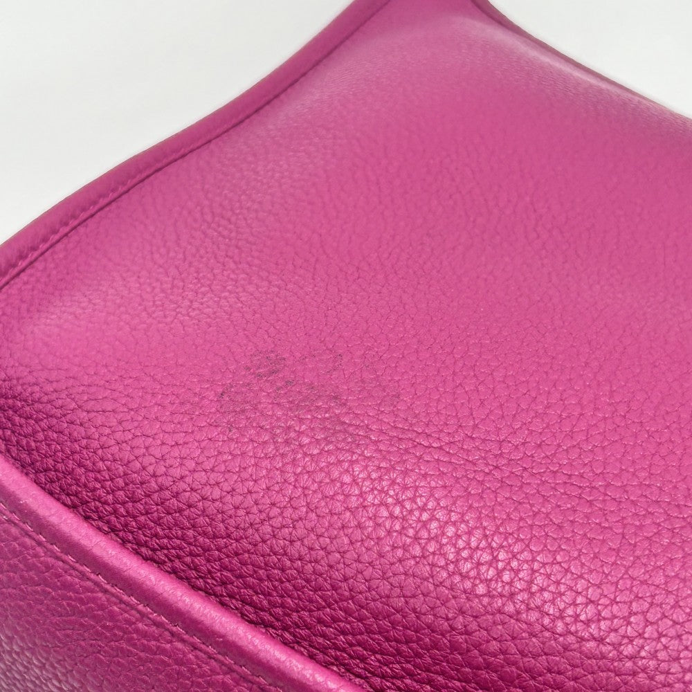 【開店SALE】 HERMES エルメス ショルダーバッグ エブリン1PM Hロゴ □JO刻印 トリヨン ピンクパープル シルバー金具 レディース 2011年【中古品】