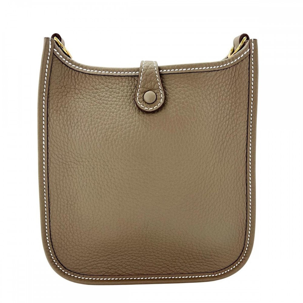 HERMES エルメス ショルダーバッグ エブリンTPM エトゥープ W刻印 ベージュ ゴールド金具 レディース 2024年【中古品】