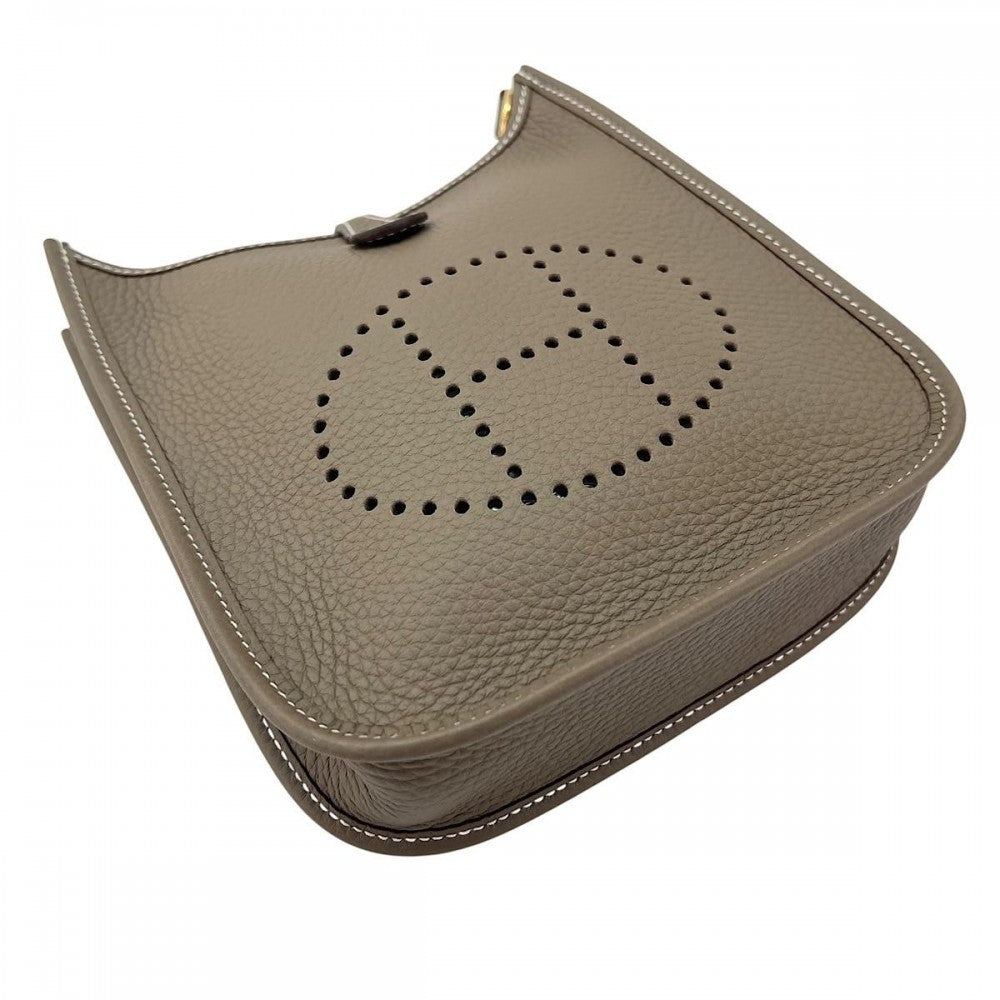 HERMES エルメス ショルダーバッグ エブリンTPM エトゥープ W刻印 ベージュ ゴールド金具 レディース 2024年【中古品】