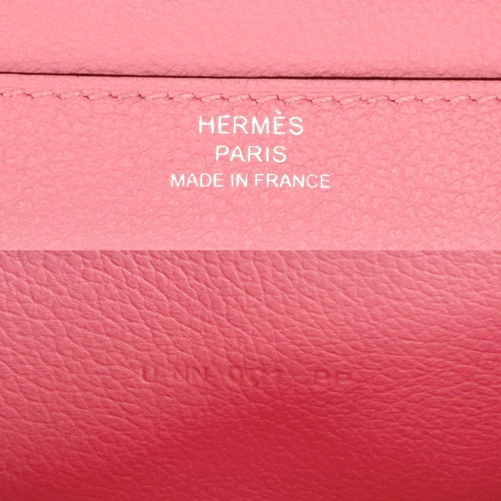 HERMES エルメス 長財布 コンスタンスロング　トゥーゴー ショルダーバッグ ロングウォレット ショルダーウォレット U刻印 ヴォーエプソン ピンク シルバー金具 レディース 2022年【中古品】