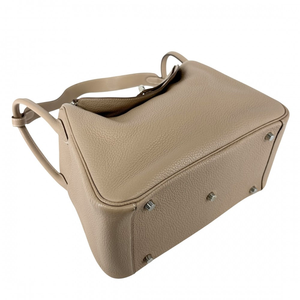 HERMES エルメス 2WAY リンディ30 ハンドバッグ ショルダーバッグ □Q刻印 トリヨンクレマンス ブラウン 茶 シルバー金具 レディース 2013年【中古品】