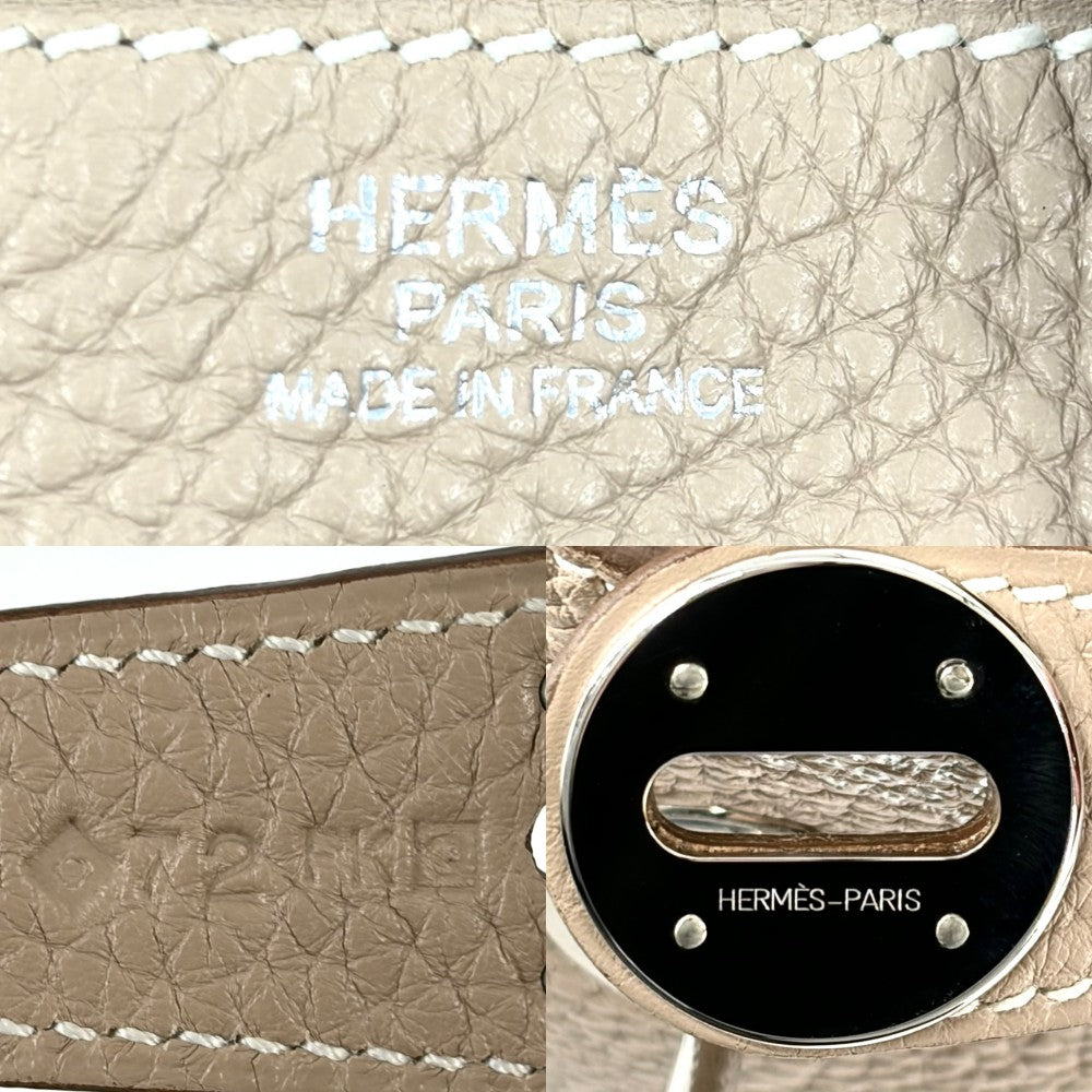 HERMES エルメス 2WAY リンディ30 ハンドバッグ ショルダーバッグ □Q刻印 トリヨンクレマンス ブラウン 茶 シルバー金具 レディース 2013年【中古品】