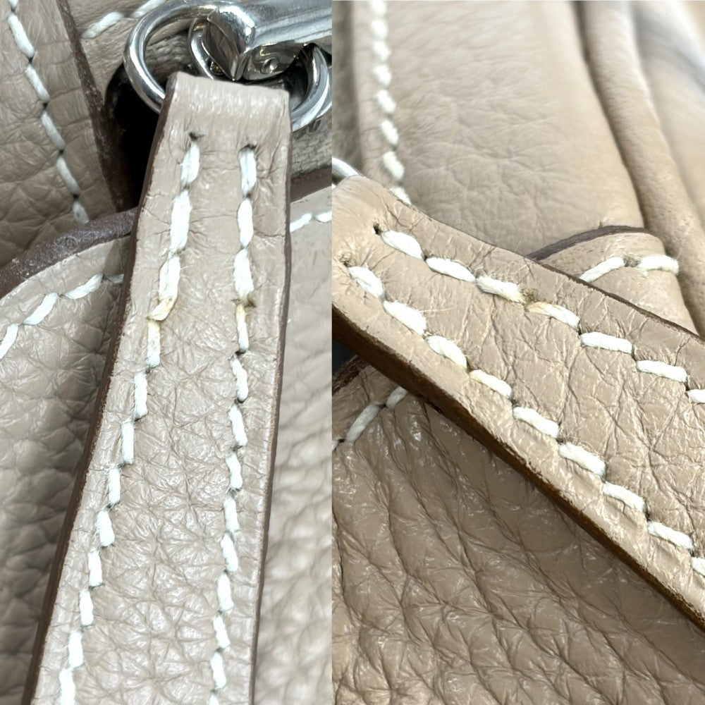 HERMES エルメス 2WAY リンディ30 ハンドバッグ ショルダーバッグ □Q刻印 トリヨンクレマンス ブラウン 茶 シルバー金具 レディース 2013年【中古品】