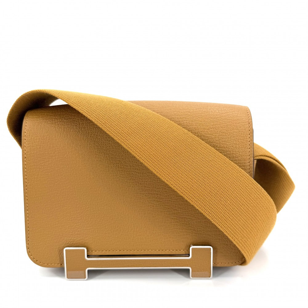 HERMES エルメス ショルダーバッグ ゲタ K刻印 レザー ブラウン系 シルバー金具 レディース 2025年【中古品】