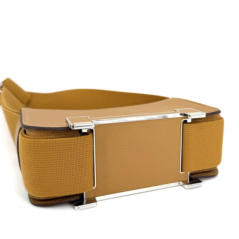 HERMES エルメス ショルダーバッグ ゲタ K刻印 レザー ブラウン系 シルバー金具 レディース 2025年【中古品】