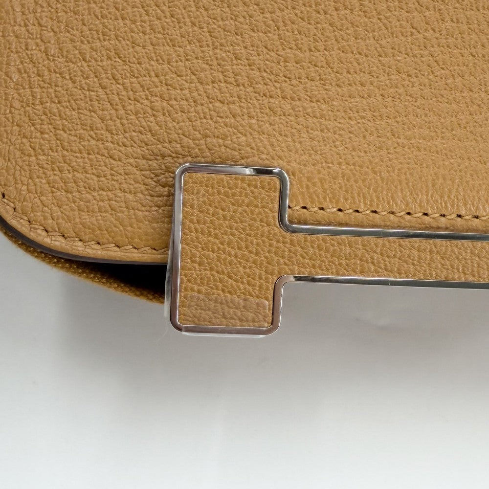 HERMES エルメス ショルダーバッグ ゲタ K刻印 レザー ブラウン系 シルバー金具 レディース 2025年【中古品】