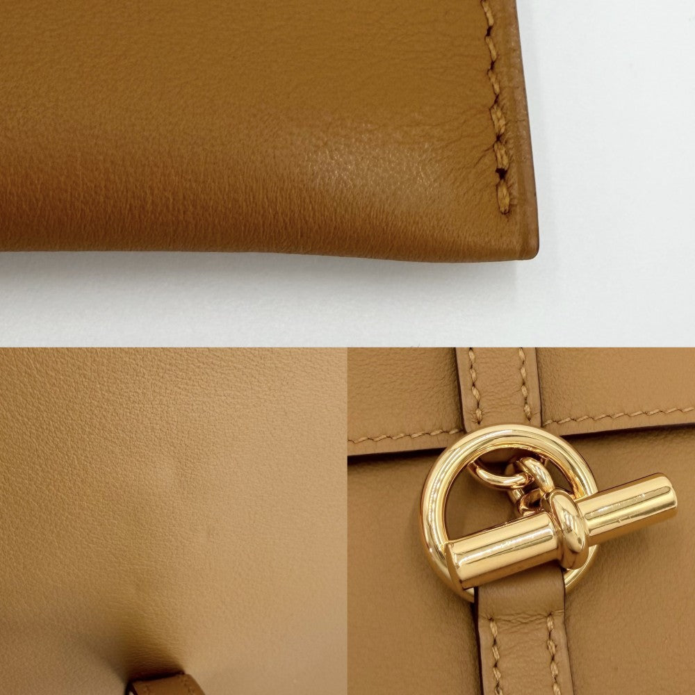 HERMES エルメス ショルダーバッグ グレナントゥーゴー K刻印 レザー ブラウン系 ゴールド金具 レディース 2025年【中古品】