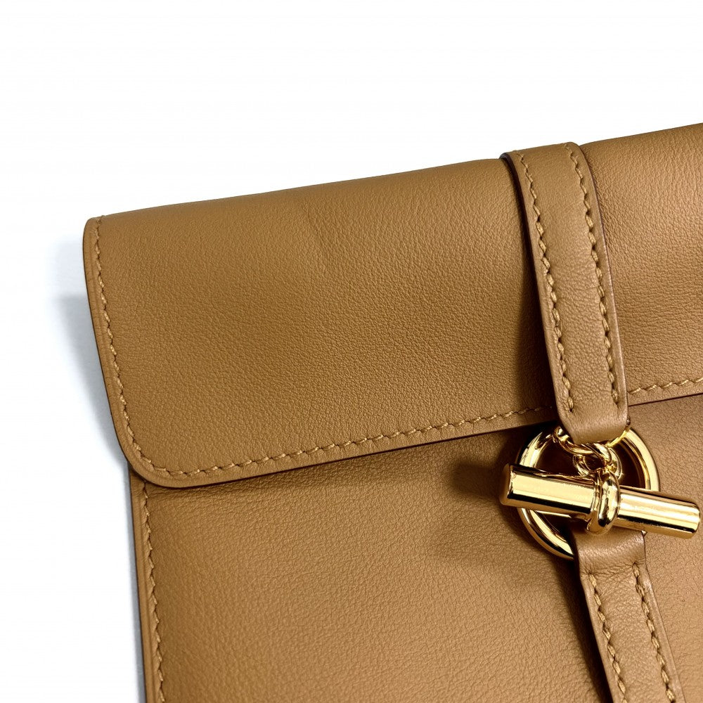 HERMES エルメス ショルダーバッグ グレナントゥーゴー K刻印 レザー ブラウン系 ゴールド金具 レディース 2025年【中古品】