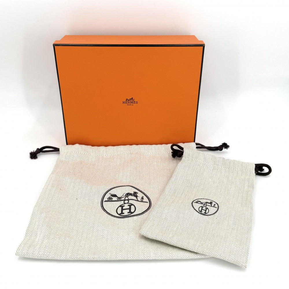 HERMES エルメス ショルダーバッグ エブリンTPM ポシェット Evelyne 小さめ W刻印 レザー ブラック 黒 ゴールド金具 レディース 2024年【中古品】