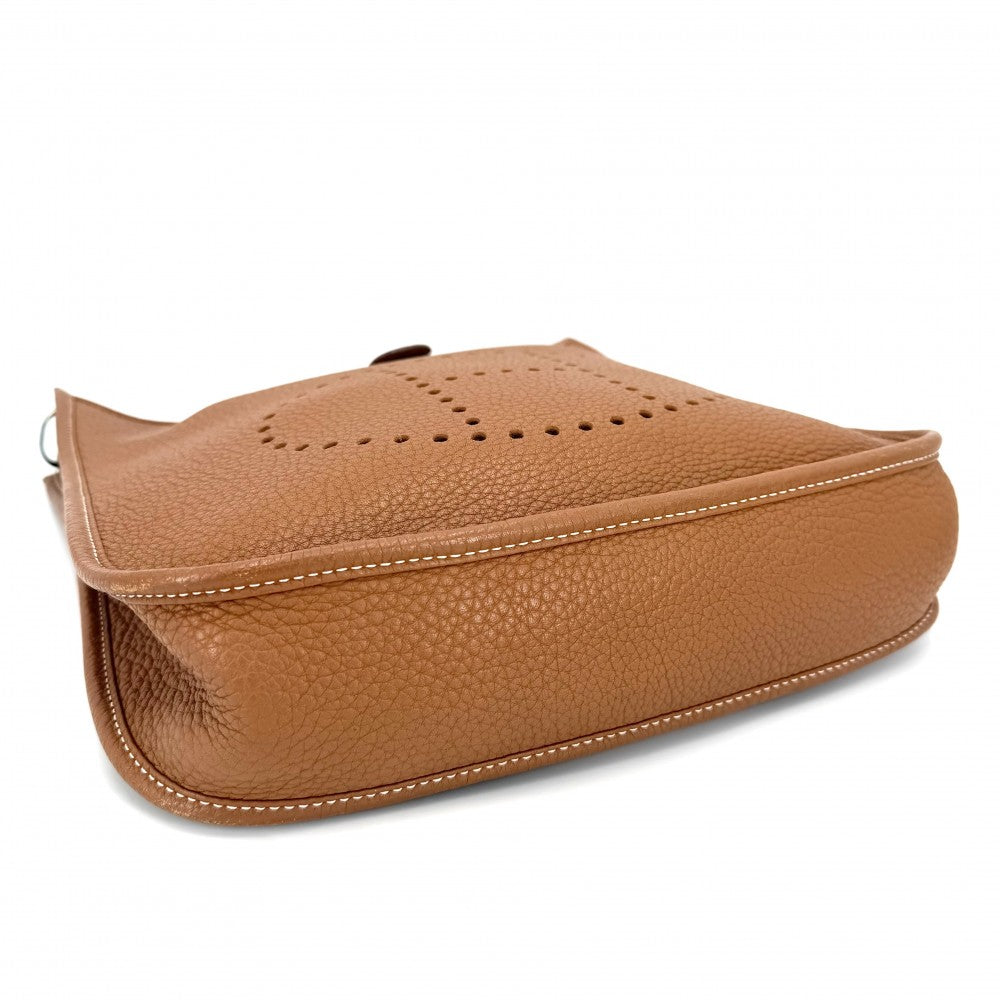 HERMES エルメス ショルダーバッグ エブリン１PM Evelyne □L刻印 レザー ブラウン 茶 シルバー金具 レディース 2008年【中古品】