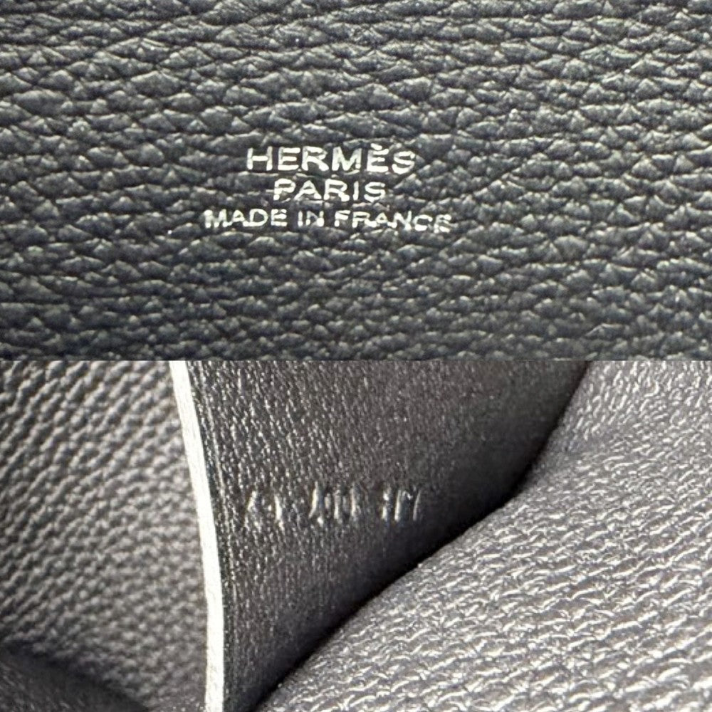 HERMES エルメス ショルダーバッグ ヴィドポッシュ ボディバッグ K刻印 レザー ブラック 黒 シルバー金具 ユニセックス 2025年【中古品】