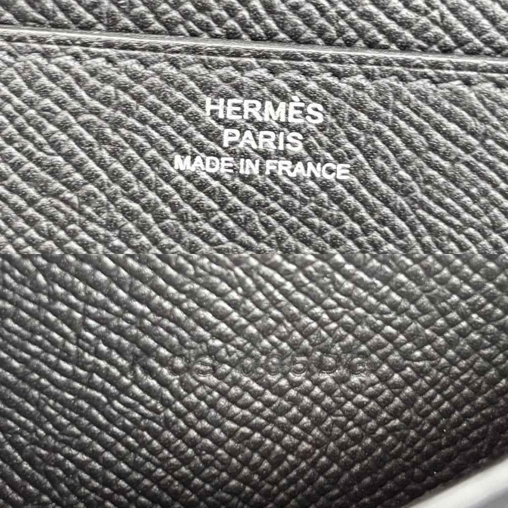 HERMES エルメス 長財布 コンスタンスロング　トゥーゴー ショルダーバッグ ロングウォレット ショルダーウォレット K刻印 ヴォーエプソン ブラック 黒 シルバー金具 レディース 2025年【中古品】