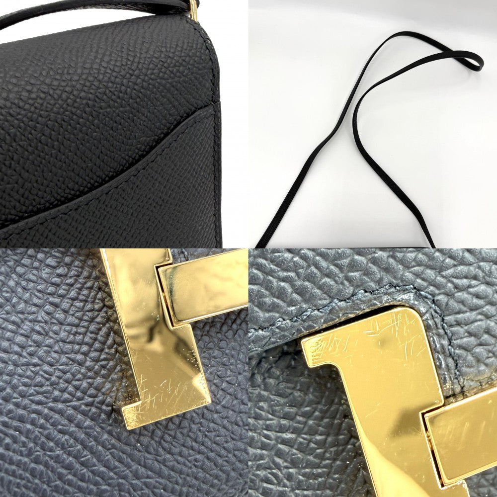 HERMES エルメス ショルダーバッグ コンスタンスロング　トゥーゴー ショルダーウォレット ロングウォレット 長財布 K刻印 ヴォーエプソン ブラック 黒 ゴールド金具 レディース 2025年【中古品】