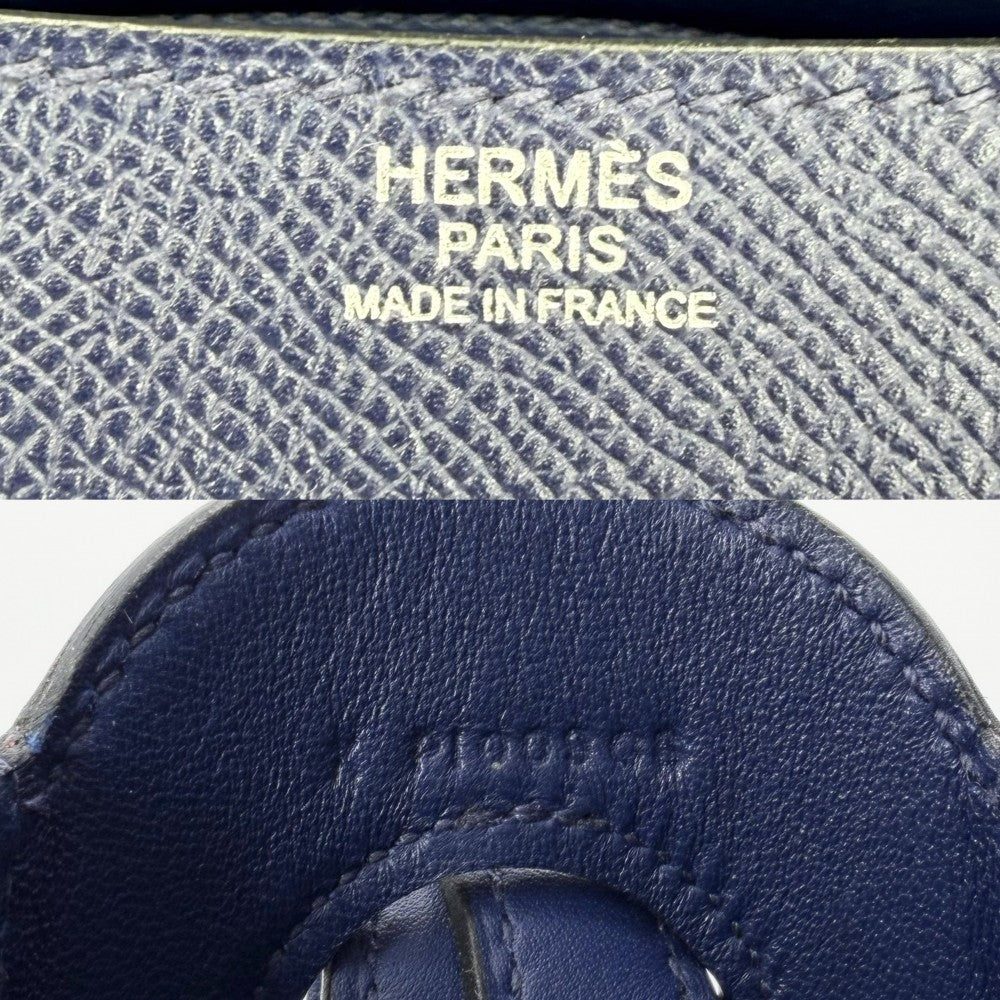 HERMES エルメス ショルダーバッグ ハーネス X刻印 スイフト エプソン ブルー 青 シルバー金具 レディース 2016年【中古品】