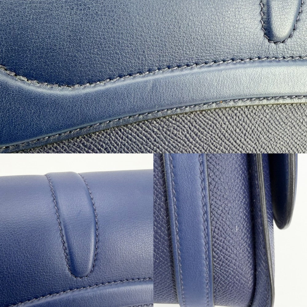 HERMES エルメス ショルダーバッグ ハーネス X刻印 スイフト エプソン ブルー 青 シルバー金具 レディース 2016年【中古品】