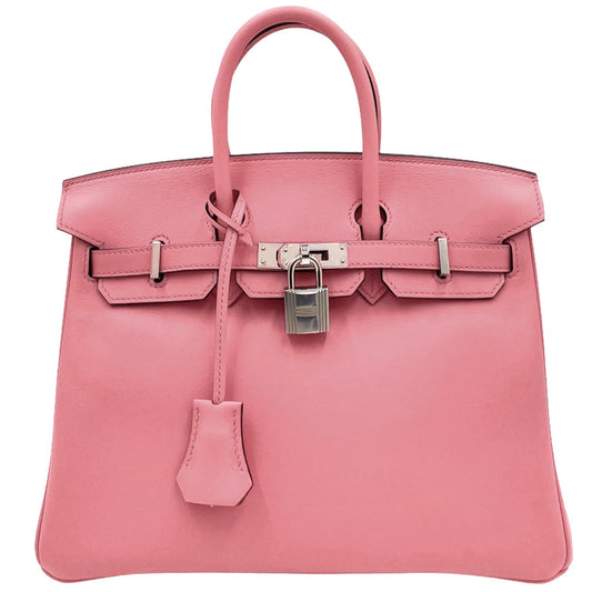 HERMES エルメス ハンドバッグ バーキン25 内縫い 鞄 かばん D刻印 スイフト ピンク ゴールド金具 レディース 2019年【中古品】