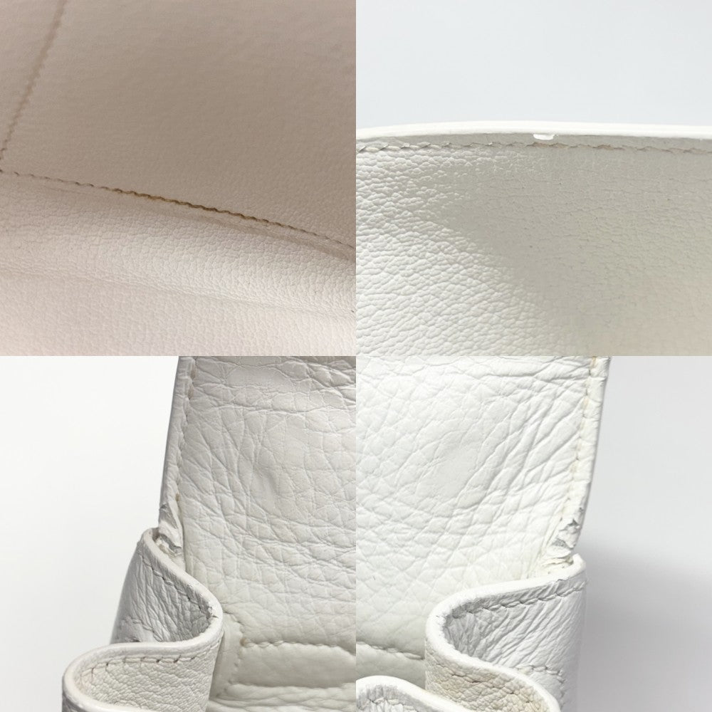 HERMES エルメス 2WAY ケリー28 ハンドバッグ ショルダーバッグ 内縫い □K刻印 トリヨンクレマンス ホワイト 白 シルバー金具 レディース 2007年【中古品】