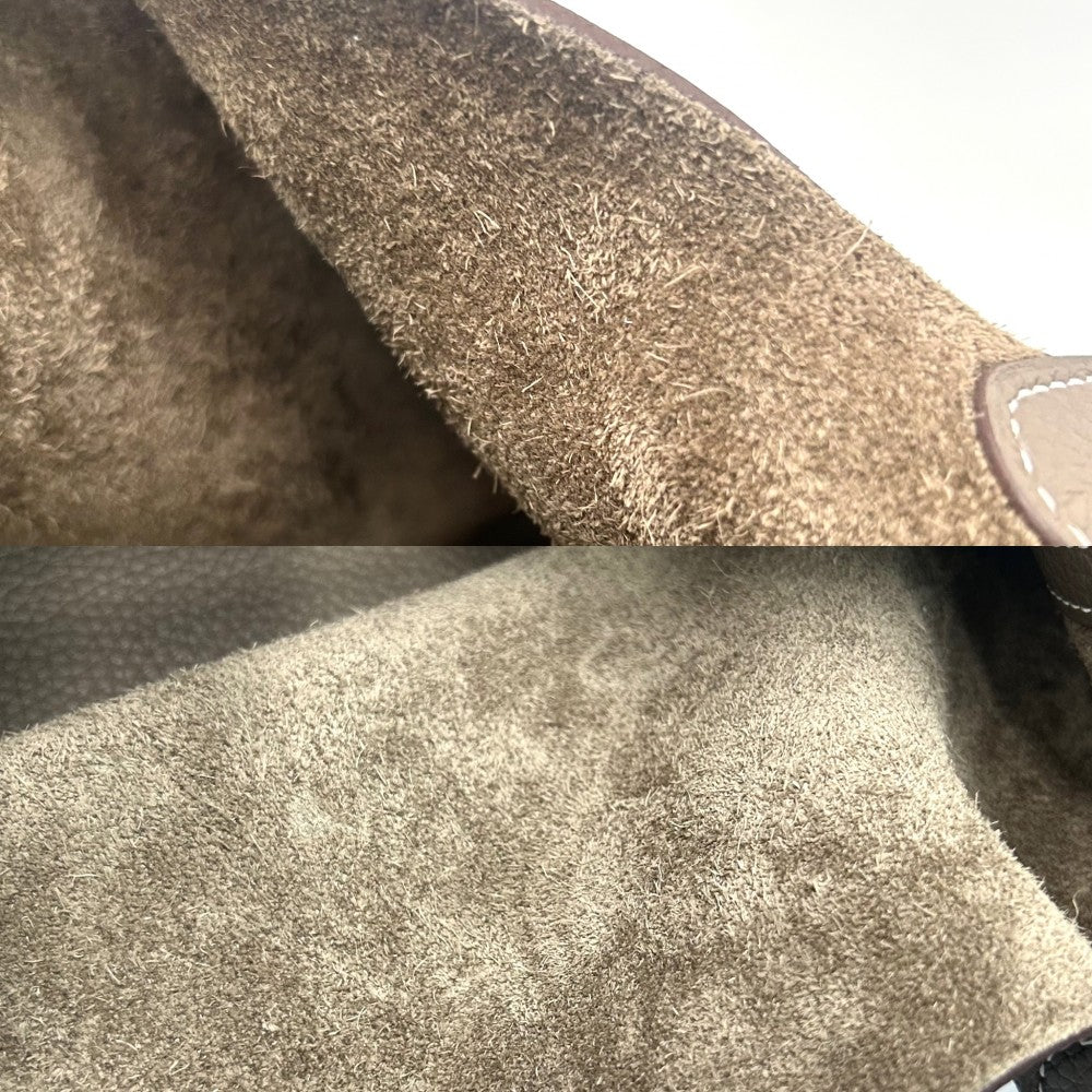 【開店SALE】 HERMES エルメス ハンドバッグ ピコタンロックMM ブラウン Y刻印 トリヨンクレマンス エトゥープ シルバー金具 レディース 2020年【中古品】