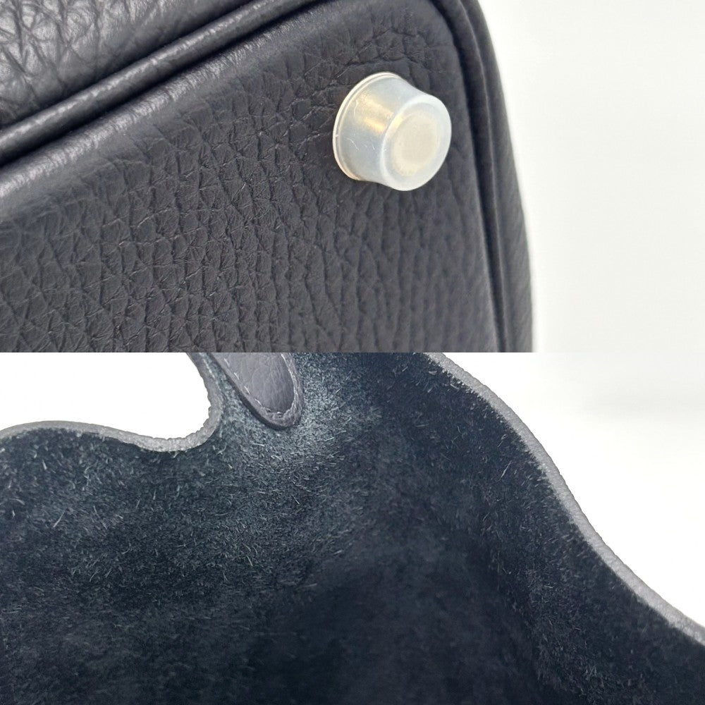 HERMES エルメス ハンドバッグ ピコタンロックPM B刻印 トリヨンクレマンス ネイビーブラック系 ゴールド金具 レディース 2023年【中古品】