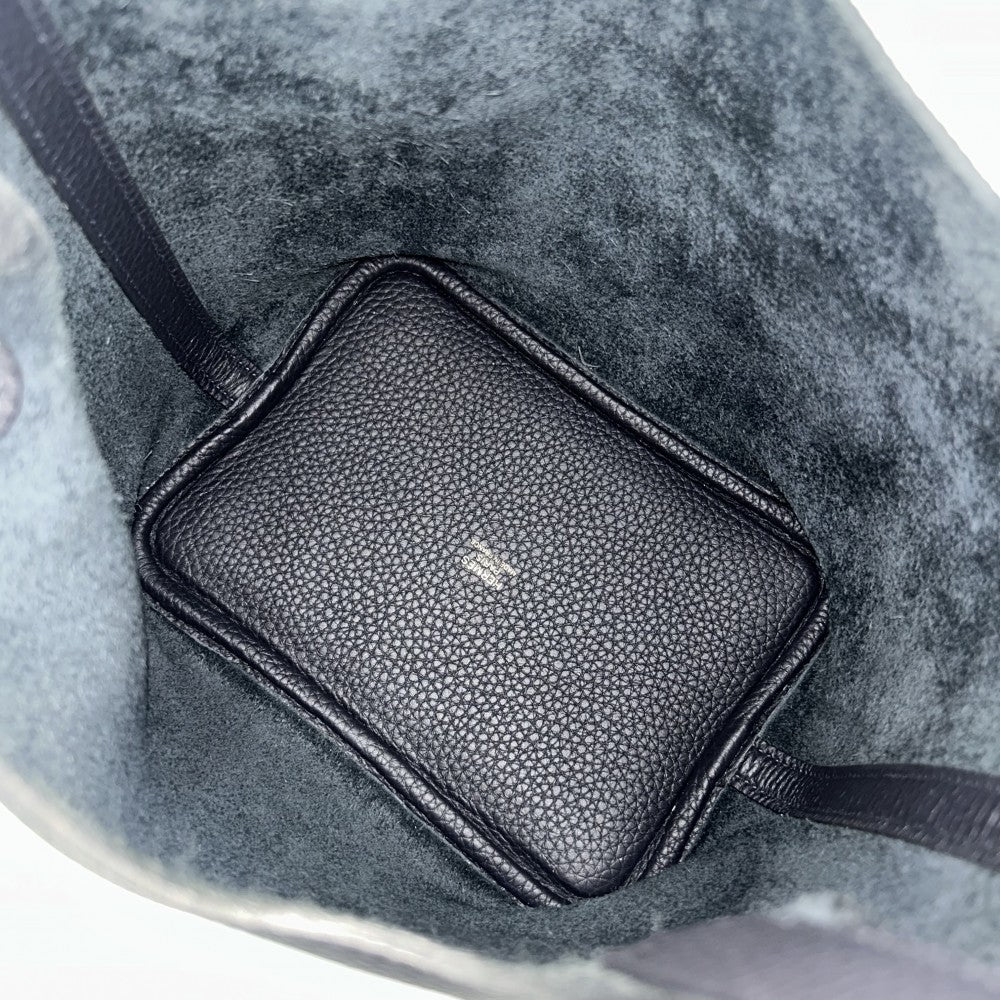 HERMES エルメス ハンドバッグ ピコタンロックPM B刻印 トリヨンクレマンス ネイビーブラック系 ゴールド金具 レディース 2023年【中古品】