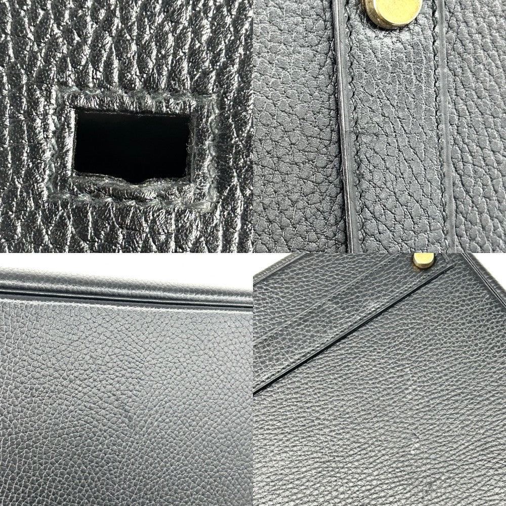 HERMES エルメス ハンドバッグ バーキン40 内縫い メンズ レディース 鞄 かばん 〇W刻印 レザー ブラック 黒 ゴールド金具 ユニセックス 1993年【中古品】