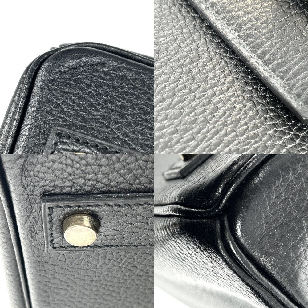 HERMES エルメス ハンドバッグ バーキン40 内縫い メンズ レディース 鞄 かばん 〇W刻印 レザー ブラック 黒 ゴールド金具 ユニセックス 1993年【中古品】