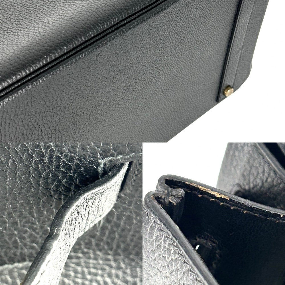 HERMES エルメス ハンドバッグ バーキン40 内縫い メンズ レディース 鞄 かばん 〇W刻印 レザー ブラック 黒 ゴールド金具 ユニセックス 1993年【中古品】