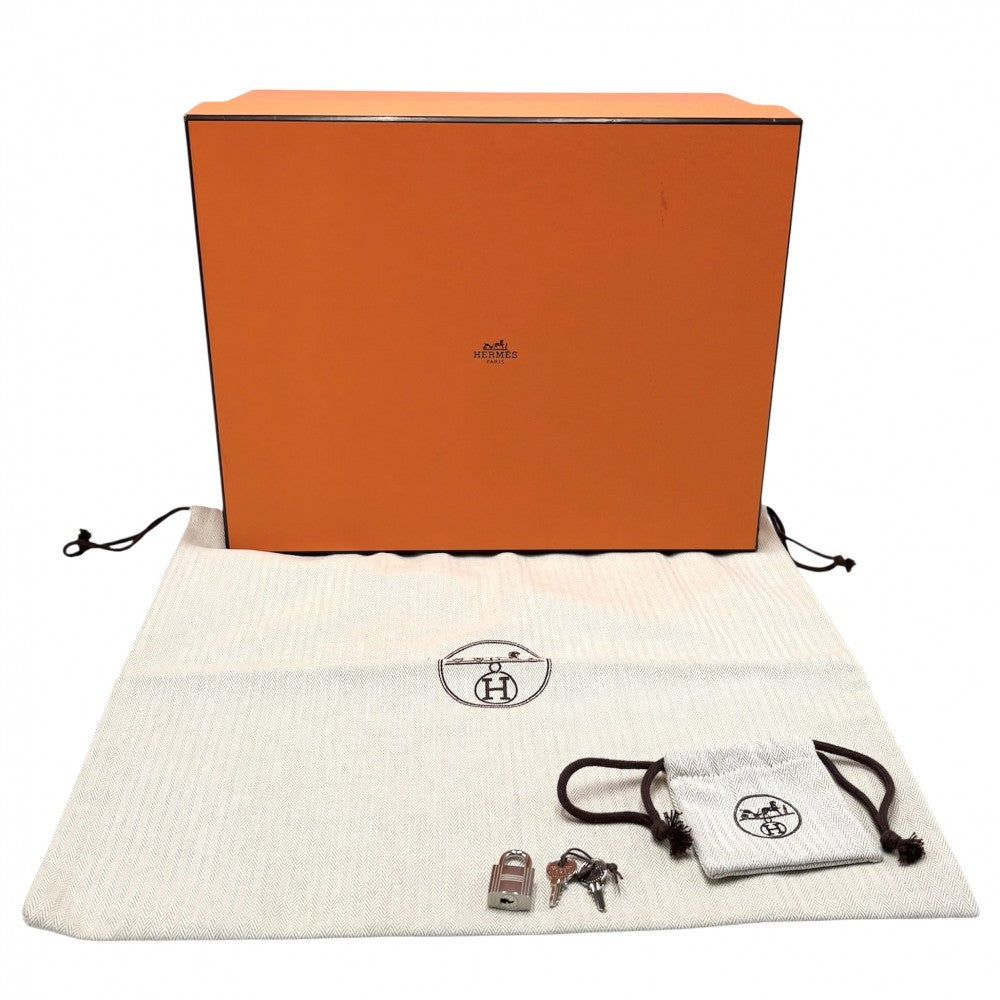 HERMES エルメス ハンドバッグ ピコタンロックMM W刻印 レザー ブラック 黒 シルバー金具 レディース 2024年【中古品】