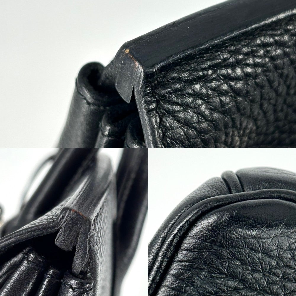 【開店SALE】 HERMES エルメス ハンドバッグ バーキン30 内縫い かばん T刻印 レザー ブラック 黒 シルバー金具 レディース 2015年【中古品】