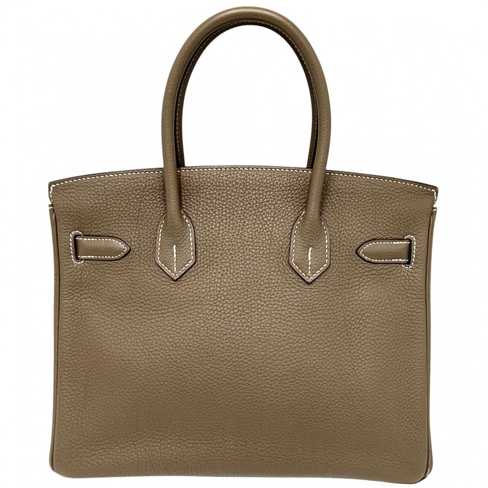 【開店SALE】 HERMES エルメス ハンドバッグ バーキン30 内縫い ブラウン □N刻印 トゴ エトゥープ ゴールド金具 レディース 2010年【中古品】
