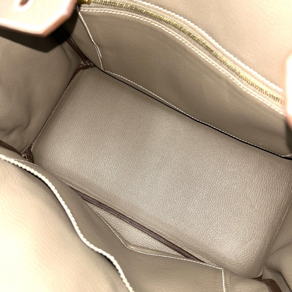 HERMES エルメス ハンドバッグ バーキン30 内縫い ブラウン □N刻印 トゴ エトゥープ ゴールド金具 レディース 2010年【中古品】