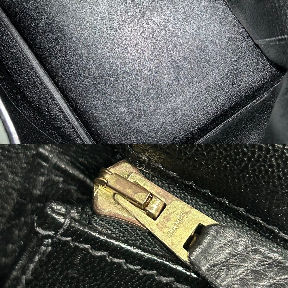 HERMES エルメス ハンドバッグ バーキン40 内縫い メンズ レディース 鞄 かばん □G刻印 レザー ブラック 黒 ゴールド金具 ユニセックス 2003年【中古品】