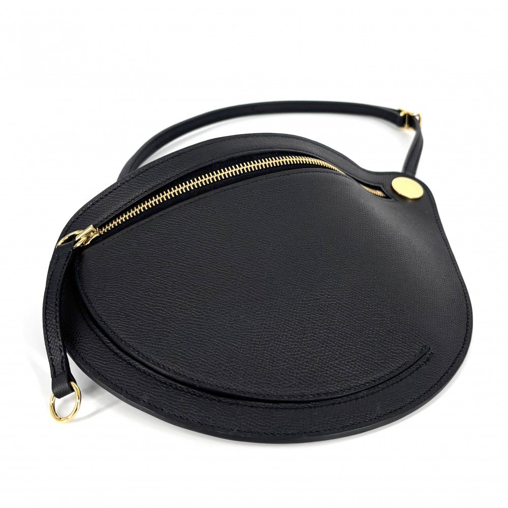 【開店SALE】 HERMES エルメス ショルダーバッグ プティットコース ポシェット 本革 B ヴォーエプソン ブラック 黒 ゴールド金具 レディース 2023年【中古品】