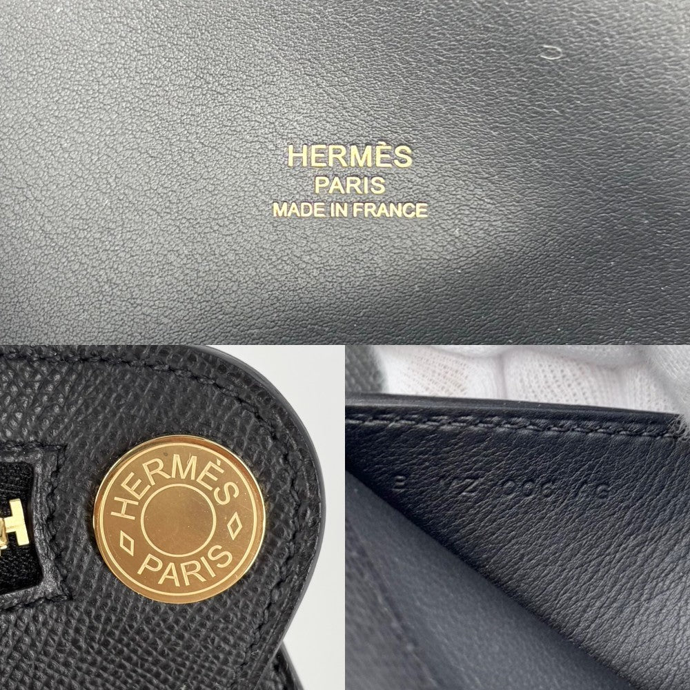 【開店SALE】 HERMES エルメス ショルダーバッグ プティットコース ポシェット 本革 B ヴォーエプソン ブラック 黒 ゴールド金具 レディース 2023年【中古品】