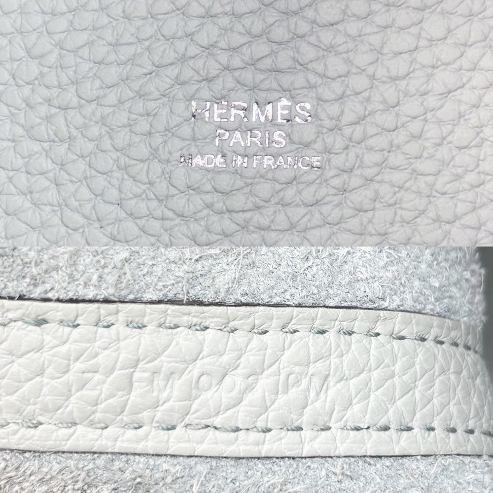 HERMES エルメス ハンドバッグ ピコタンロックPM ツイリー付き ライトブルー Z刻印 レザー ブルーペール シルバー金具 レディース 2021年【中古品】